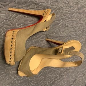 Christian Louboutins size 40 nude